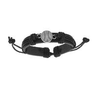 GAROZATION Adjustable Black Leather Baseball Beaded Bracelet for Women Handmade Sports Fan Jewelry Party Favor and Everyday Accessory