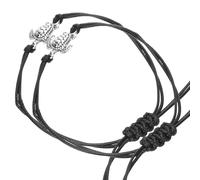 GAROZATION Adjustable Turtle Braided Bracelets for Couples, Handmade Valentine Wrist Jewelry Set, Matching His and Hers Friendship Rope Bracelets