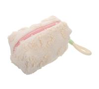 GAROZATION Adorable Cosmetic Pouch for Women Travel Toiletry Organizer with Durable Protection Fuzzy Finish for Stylish Vanity Essentials