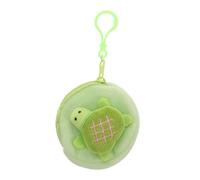 GAROZATION Adorable Plush Turtle Coin Purse Multifunctional Hanging Bag Keychain Cute Animal Change Holder for Compact Soft for Everyday Use for Students and Quick Transactions
