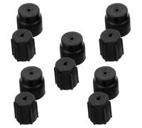 GAROZATION Air Conditioning Valve Caps Abs Plastic Automotive Charging Port Caps for 10pcs High and Low Pressure Lightweight Precise Fit Car Air Conditioning Maintenance