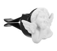 GAROZATION Air Vent Clip Car Air Freshener Angel Resin Diffuser Adjustable Clip White Creative Decorative Style for Women Car Interior