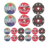 GAROZATION Air Versatile Retro 18pcs with Disc Freshener Car Player Record Design Compact and Portable Car Scent Diffuser Pe Material Use and Long Trips