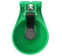 GAROZATION Automatic Large Cow Water Bowl with Brass Valve, Plastic Livestock Drinking Fountain for Cattle and Horses, Sturdy One-piece Automatic Waterer for Farm Use