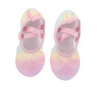 GAROZATION Ballet Shoes Slip Soft Sole Dance Slippers for Preschoolers Breathable Comfortable Gymnastics Yoga Shoes with Non Slip Grip for Boys and Training Pink