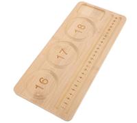 GAROZATION Bamboo Bead Board for Jewelry Making DIY Bracelet Design Tray with Measurement Scale for Crafting Organizing Beads Bamboo Beading Mat for Easy Jewelry Creation