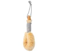 GAROZATION Bath Brush Wooden Handle Exfoliating Body Scrubbers for Use in Shower with Non-Slip Cotton Rope and Sisal Hemp Fibres for Bathing and Massage