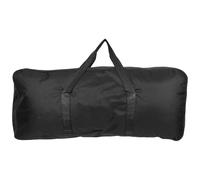 GAROZATION BBQ Tool Storage Bag Outdoor Tableware Pouch for Camping Black Oxford Cloth Large Capacity Lightweight Convenient Storage Simple and Stylish Design