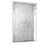 GAROZATION Blank Snow Globe Photo Frame Resistant to Deformation Heat Transfer Sublimation 4x6 Inch and Aluminum Material for Printing and Desktop Display