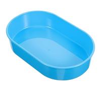 GAROZATION Blue Multi-Function Medical Dispensing Tray Container, Small Portable Pill Organizer Storage Box for Daily Medication, Tablet Dispenser with Divided Compartments for Home