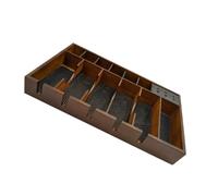 GAROZATION Box Electric Scissors Rack Storage Box Wooden Material Super Large Capacity Rational Grid Design Strong Performance Salon Tool Storage