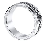GAROZATION Bright Finger Ring Piano Key Ring Men for Daily Life and Special Occasions
