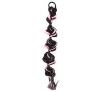 GAROZATION Bubble Braid Hair Extensions Pink Faux Ponytail Hairpiece with High Temperature Wire Material, Versatile Use and Timesaving Design, for Parties and Daily Life
