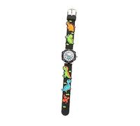GAROZATION Cartoon Watch Round Dial Skin Friendly Plastic Wristwatch for Boys and Present for Learning Durable and Adorable Design Dinosaur Patterns