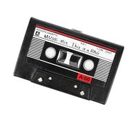GAROZATION Cassette Tape Shoulder Bag Handbag Vintage Multifunctional Design Pu Polyester Crossbody Purse Lightweight for Women for Everyday Use