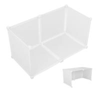 GAROZATION Cat Litter Box Enclosure Splash Guard Open Top Design with Ventilation with Three Sides and Top Cover, Made of Sturdy Pp Plastic Resin Reduces Stress for Male Cats, Easy Setup