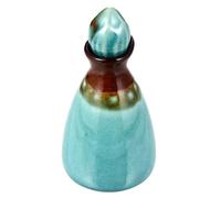 GAROZATION Ceramic Essential Oil Bottle Blue Liquid Diffuser Bottle with Stopper for Aromatherapy Home Décor