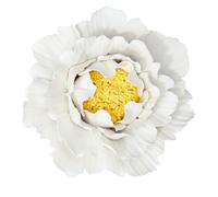 GAROZATION Ceramic Flower Wall-mounted Decor Wall Ornament White Flower Shape Easy to Hang Light-weight Unique Style Indoor Space Coffee Shop Decoration