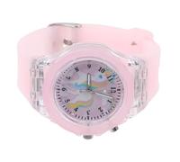 GAROZATION Children’s Cartoon Unicorn Watch, Silicone Night Glow Quartz Wristwatch for Kids, Student Girls Boys, Luminous Pink Kids Wristwatch for Learning and Daily Wear
