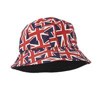 GAROZATION Childrens Union Jack Bucket Hat British Flag Bucket Hats Teens Size m 56-58cm Red