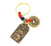 GAROZATION Chinese Taisui Keychain Pendant Taisui Charm Rope and Five Emperor Feng Shui Decor for Luck and Prosperity