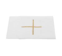 GAROZATION Church Ceremony Cloth Purificator White Linen Fabric Easy to Clean Multi-Purpose Sacramental Services Holy Communion Rituals