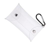 GAROZATION Coin Purse with Keychain Clip Small Portable Earphone Holder Lip Balm Storage Bag for Women Travel Carry Change Pouch