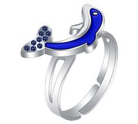 GAROZATION Color Changing Dolphin Ring for Adults Adjustable Open Band Durable Fun Emotion Jewelry for Boys