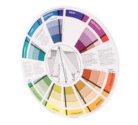 GAROZATION Color Learning Chart Lightweight Paper Color Wheel for Painters and Designers for Painting and Art Classes