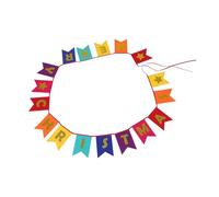 GAROZATION Colorful Nonwoven Christmas Banner Garland with Merry Christmas Text Lightweight Fabric Pennant Flags for Classroom Door Living Garage Holiday Decorations