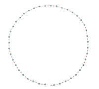 GAROZATION Copper Heart Evil Eye Beaded Chain for Jewelry Making DIY Bracelet Necklace Flexible Fashion Accessory with Color Retention and Unique Handmade Design