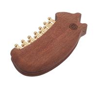 GAROZATION Copper Teeth Body Massage Brush and Scalp Massager Comb with Wooden Handle for Meridian Therapy and Spa Relaxation
