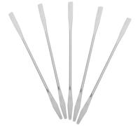 GAROZATION Cosmetic Stirring Sticks Stainless Steel 5Pcs Makeup Mixing Rods for Foundation, Blush, Eyeshadow and Nail Art Supplies for Makeup Professionals