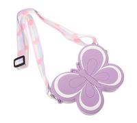 GAROZATION Crossbody Purse Butterfly Shaped Silicone Bag Lightweight Durable Coin Holder for Stylish Everyday Use and Travel Accessory