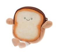 GAROZATION Cute Cartoon Toast Purse Mini Pouch for Girls Adorable Small Wallet for Headphones and Accessories Compact and Lightweight Design Fun Toast Shape