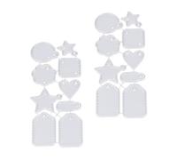 GAROZATION Cutting Dies Iron Stencils Metal Carbon Steel for Label Pendants 2pcs Lightweight Reusable Suitable for Creativity Ability Development and Crafting