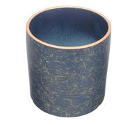 GAROZATION Decorative Flowerpot Nordic Style Flowerpot Ceramic Blue Small Orchid Pot Great Texture for Office and Garden Decoration