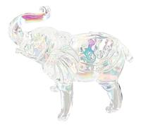 GAROZATION Delicate Crystal Elephant Figurine Fine Craftsmanship and Smooth Surface, Artistic Home Decoration Ornament for Wine Cabinet Or Bar Display