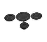 GAROZATION Double Burner Electric Cooktop Gas Ring Burner Cap Set Portable Stove Top Oven Hob Flame Distribute