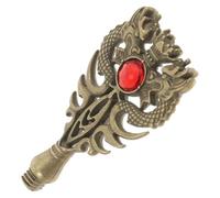 GAROZATION Double Dragon with Comfortable Grip and Robust Zinc Alloy Material Vintage Wax Seal Stamp Handle Replacement for Envelope Sealing and Creative Applications