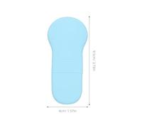 GAROZATION Dual-Ended Nose Pore Extractor Scraper with Silicone Face Spatula Tool for Manual Blackhead Removal and Deep Facial Cleansing, Blue Skin Scrubber for Sensitive Skin Care