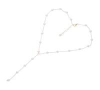 GAROZATION Elegant Gold Faux Pearl Necklace for Women Lightweight Skin Friendly Design for Daily Wear Parties Chic Jewelry for Friends