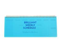GAROZATION English Notepad Agenda Planner Notepad 8.3 X 3.1 Inch Delicate Note-taking Portable Design Weekly Planning for Office Workers and Family
