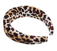 GAROZATION Enough Quantity Leopard Prints Headbands Comfortable Wearing Delicate Style Suitable for A Variety of Hairstyles Lint Sponge Plastic Material for School and Work Women
