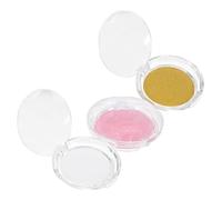 GAROZATION Eyelash Storage Box Set 3 Crystal Cases with Gold and Rainbow Base Cards for Organizing and Protecting False Lashes Travel Makeup Storage Supplies for-The-Go Use