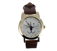 GAROZATION Fashion Women Cat Design Wristwatch Casual Quartz Mirror Girl Wrist Watch Gift for Daughter Girlfriend Wife