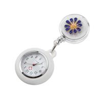 GAROZATION Fashionable Clip Watch for Women Retractable Nursing Pocket Alloy Design Face for Healthcare Professionals Stylish Practical
