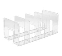 GAROZATION File Organizer Document Holder Rack 12.6x7.9x9.8inch Plastic Modern Design Fashion Look Keep Files Organized Free up Space Office Storage