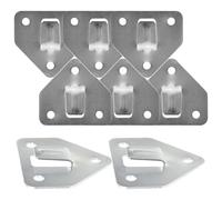 GAROZATION Fire Extinguisher Wall Bracket Heavy Duty 8Pcs Triangular Hooks for Fire Protection Accessory Installation