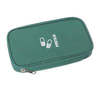 GAROZATION First Aid Bag Household Medicine Pouch with Handle Design Travel Large Capacity Oxford Cloth Portable Medicine Storage Organizer for Motorcycle and Yacht Use